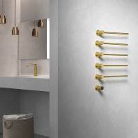 Полотенцесушитель электрический Wonzon & Woghand WW-A355-BG С ВНУТРЕННЕЙ ЧАСТЬЮ, браширвоанное золото