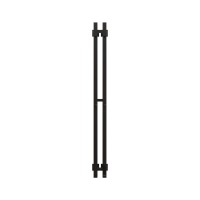 Полотенцесушитель электрический Grota Corsa K N RAL9005 EL 10х120, с крючками, матовый черный