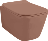 Унитаз подвесной ArtCeram A16 Rimless ASV003 40 00 безободковый, с микролифтом, tortora
