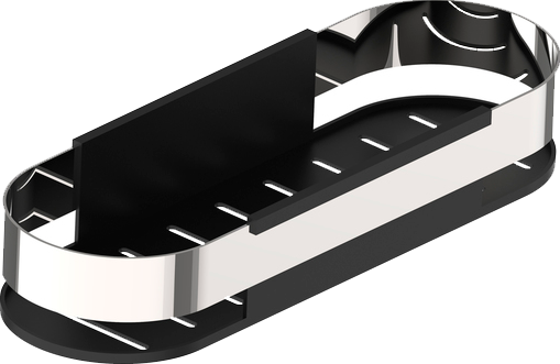 Полка IDDIS Optima Home SHE12SBi44 для душа, черная