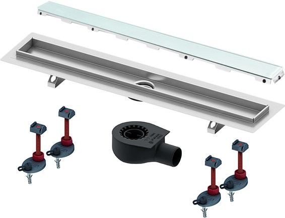 Душевой трап (лоток) TECE Drainline TECEdrainline 150 см стекло зеленое