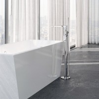 Напольный смеситель для ванны с душем Wasserkraft Dinkel 5821 хром