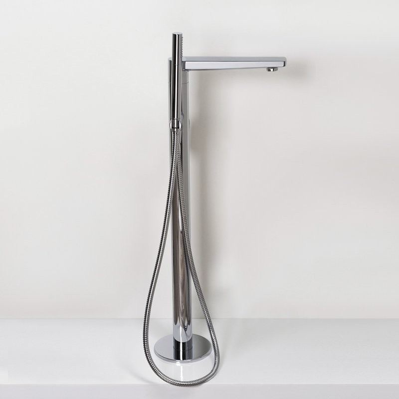 Напольный смеситель для ванны с душем Wasserkraft Dinkel 5821 хром