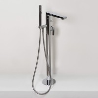 Напольный смеситель для ванны с душем Wasserkraft Dinkel 5821 хром