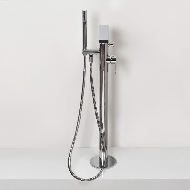 Напольный смеситель для ванны с душем Wasserkraft Dinkel 5821 хром