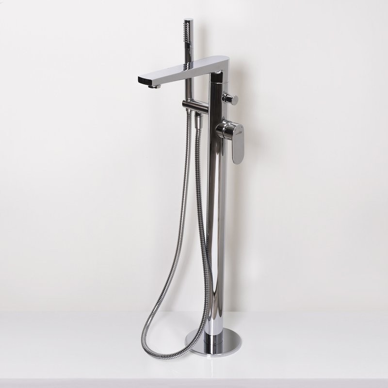 Напольный смеситель для ванны с душем Wasserkraft Dinkel 5821 хром