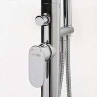 Напольный смеситель для ванны с душем Wasserkraft Dinkel 5821 хром