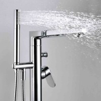 Напольный смеситель для ванны с душем Wasserkraft Dinkel 5821 хром