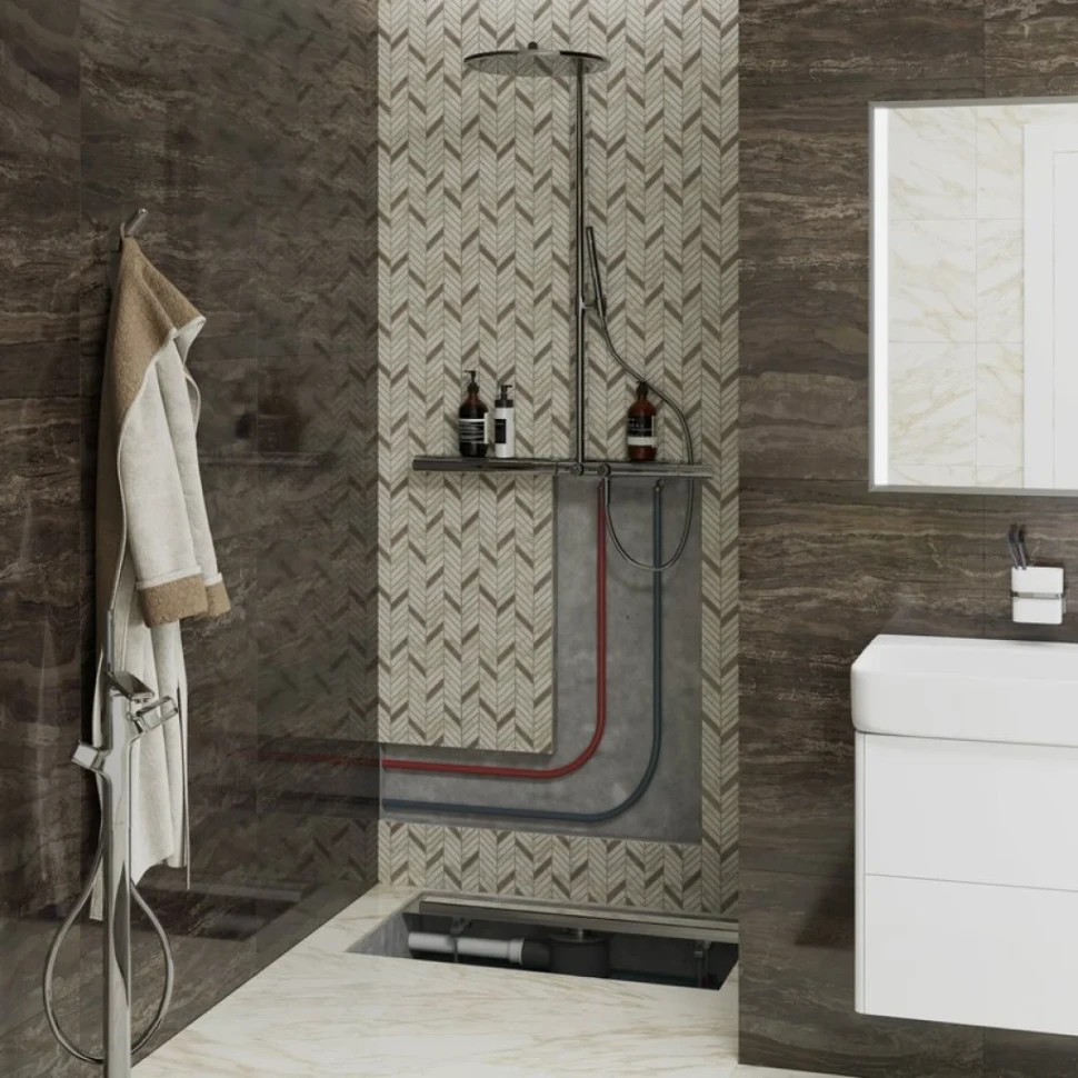 Душевой лоток TECE TECEdrainline 600900 + 600972 + 650000 + 660016 + 660005 + 660003