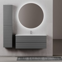 Тумба с раковиной Sancos Folk 120 grey soft