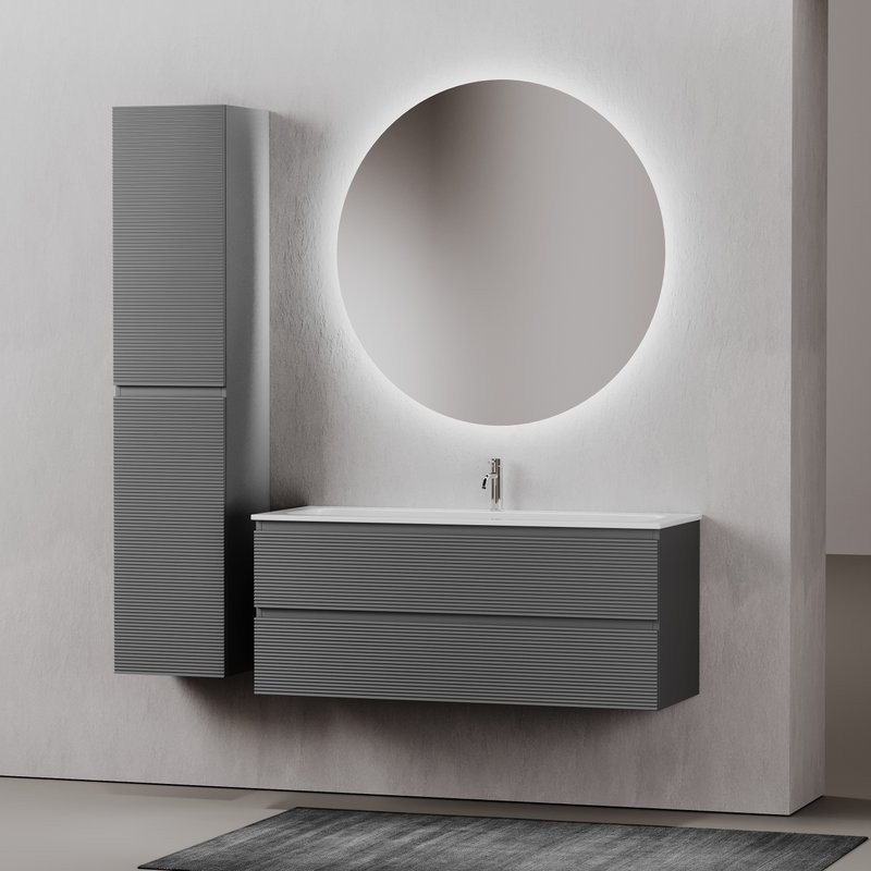 Тумба с раковиной Sancos Folk 120 grey soft