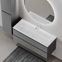 Тумба с раковиной Sancos Folk 120 grey soft