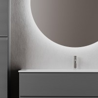 Тумба с раковиной Sancos Folk 120 grey soft