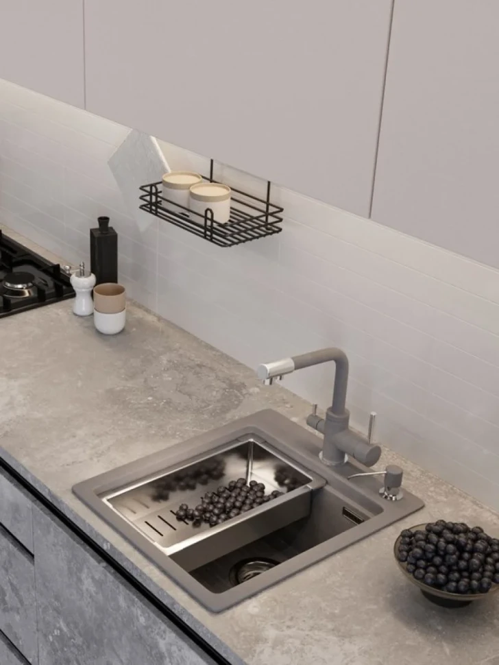 Мойка кухонная Emar Quartz EMQ-1420.Q Алмаз