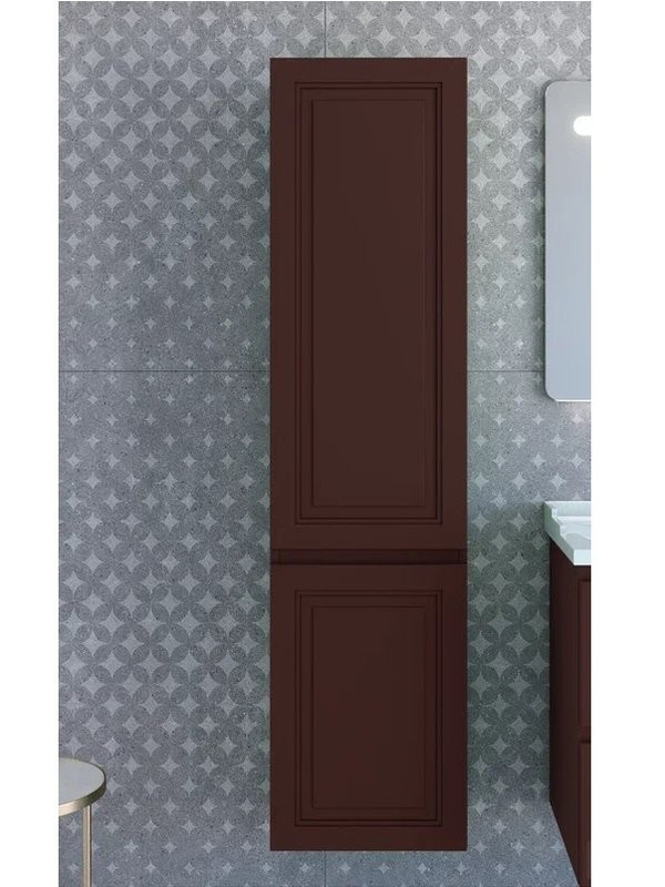 Шкаф-пенал для ванной Caprigo Wales Смальти 40 R шоколад