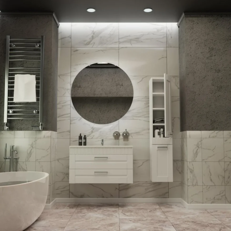 Тумба с раковиной Sanvit Турин 2 90, белая
