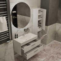Тумба с раковиной Sanvit Турин 2 90, белая