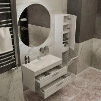 Тумба с раковиной Sanvit Турин 2 90, белая