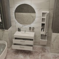 Тумба с раковиной Sanvit Турин 2 90, белая