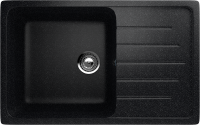 Мойка кухонная Ulgran U-400 308 черная + дозатор U-01 ультра-черный