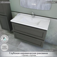 Тумба с раковиной Caprigo Wales 90 графит Тумба с раковиной Caprigo Wales 90 графит