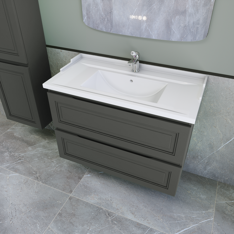 Тумба с раковиной Caprigo Wales 90 графит