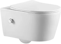 Унитаз подвесной Art&Max Zoe AM9322C1CHR/SC с микролифтом, белый, с функцией биде