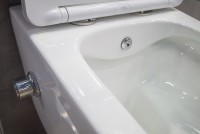 Унитаз подвесной Art&Max Zoe AM9322C1CHR/SC с микролифтом, белый, с функцией биде