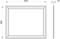 Мебель для ванной комнаты ASB-Woodline Риола 100 белая, с раковиной Фостер 100