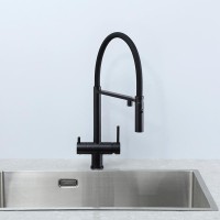 Смеситель для кухни Gappo G4397-86 с гибким изливом, черный