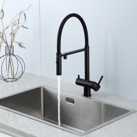 Смеситель для кухни Gappo G4397-86 с гибким изливом, черный