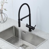 Смеситель для кухни Gappo G4397-86 с гибким изливом, черный