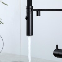 Смеситель для кухни Gappo G4397-86 с гибким изливом, черный
