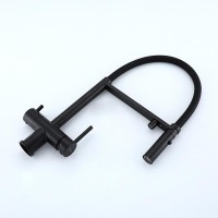 Смеситель для кухни Gappo G4397-86 с гибким изливом, черный
