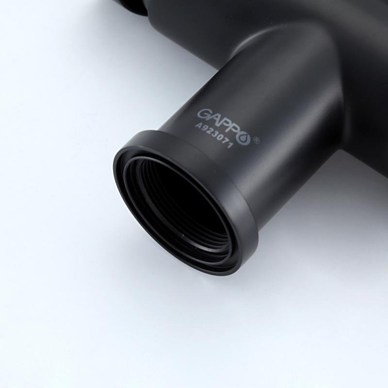 Смеситель для кухни Gappo G4397-86 с гибким изливом, черный
