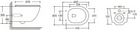 Унитаз подвесной Ceruttispa ORLTER Aria MBF CT10017 безободковый, с микролифтом, матовый черный
