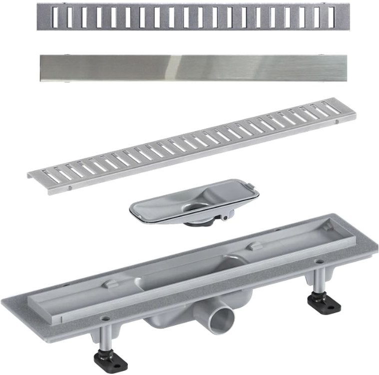 Душевой трап Good Door ТЛ00008 54,5x5,3 см, серый