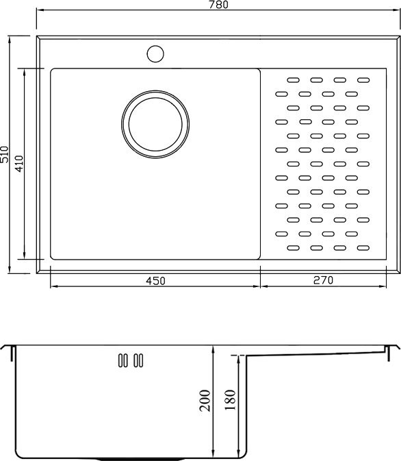 Мойка кухонная Seaman Eco Marino SMB-7851PRS