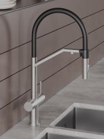 Смеситель для кухни Agger Elegant A3241422 с гибким изливом, сатин матовый
