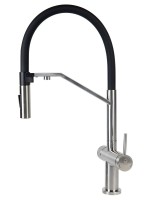 Смеситель для кухни Agger Elegant A3241422 с гибким изливом, сатин матовый