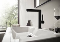 Смеситель для раковины Hansgrohe Finoris 230 76060670 матовый черный