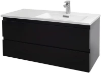 Тумба с раковиной Jacob Delafon Madeleine 100 R черный глянцевый