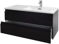 Тумба с раковиной Jacob Delafon Madeleine 100 R черный глянцевый