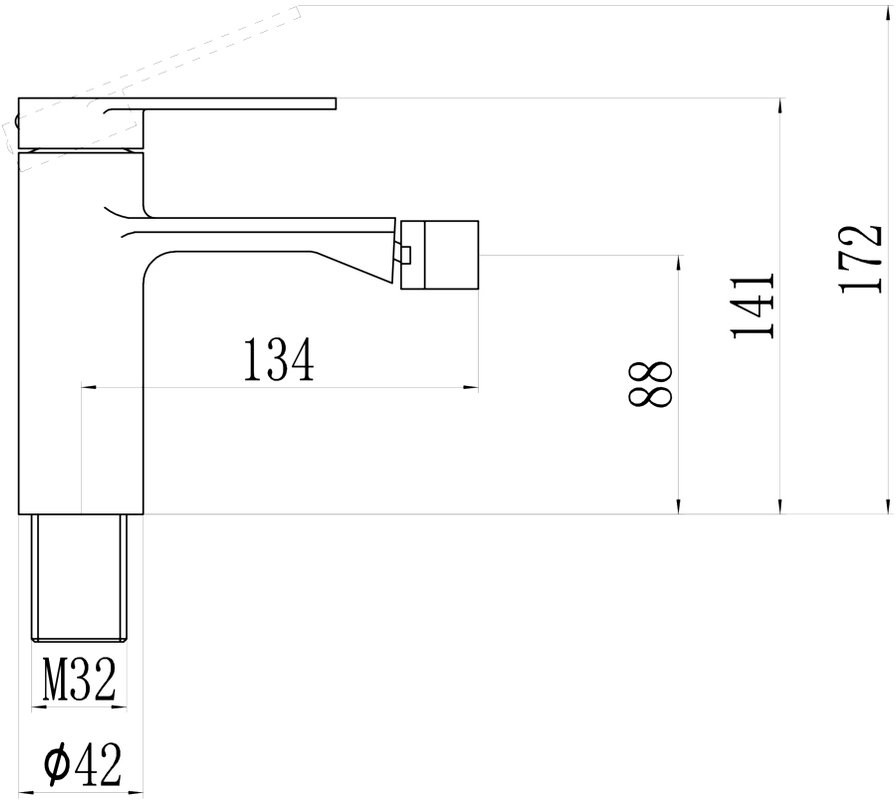 Смеситель для биде Savol S-601860H