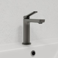 Смеситель для раковины IDDIS PARGM00i01K с донным клапаном, графит матовый