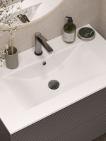 Смеситель для раковины IDDIS PARGM00i01K с донным клапаном, графит матовый