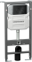 Комплект Унитаз подвесной Ceramica Nova Metric Rimless CN3007 с микролифтом, безободковый + Система инсталляции для унитазов Ceramica Nova Envision CN1001B с кнопкой смыва и шумоизоляционной панелью