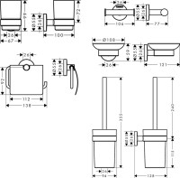 Набор Hansgrohe Logis Universal 41723000+41722000+41725000+41718000+41715000