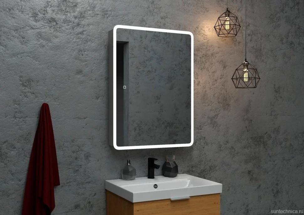 Зеркало-шкаф CONTINENT Emotion 50 с подсветкой