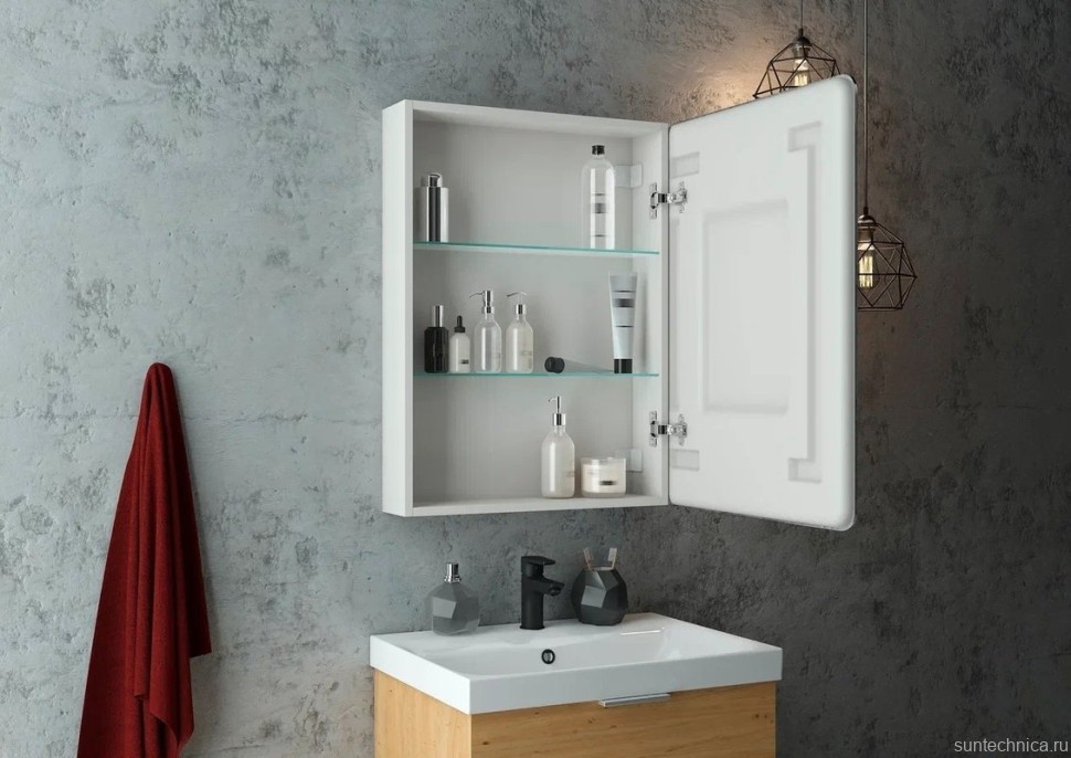 Зеркало-шкаф CONTINENT Emotion 50 с подсветкой